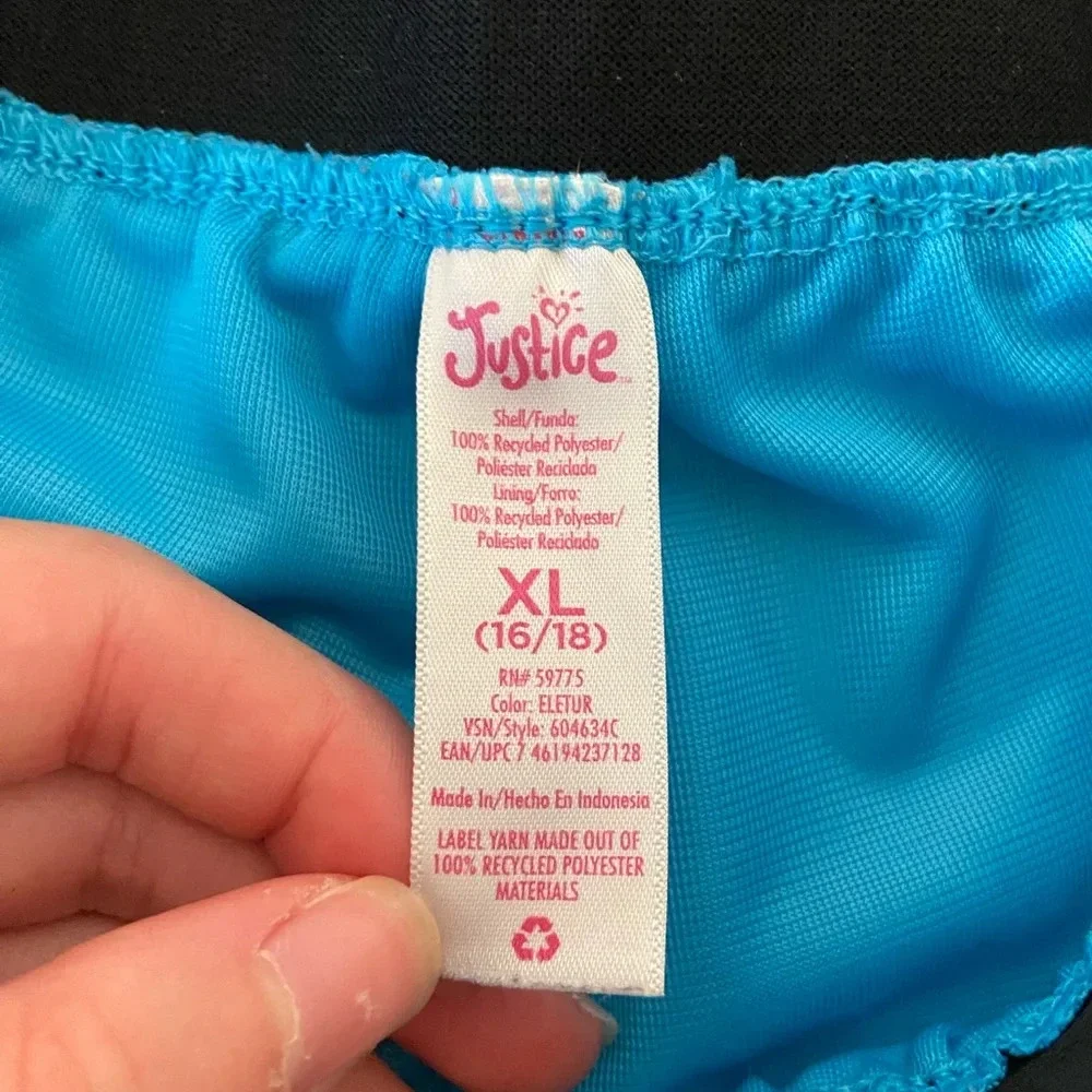 EUC‎ | Justice Sport girl’s bright blue pull on breathable active shorts — XL